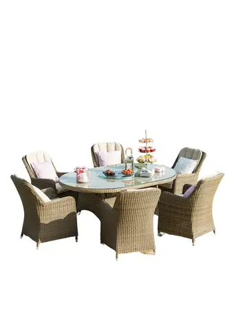 Winchester Venice 6 Seat Oval Dining Set - image 6