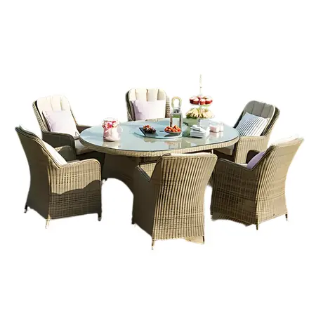 Winchester Venice 6 Seat Oval Dining Set - image 1