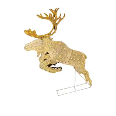 Winter Wonderland Reindeer Jumping - 1.65m H 1.5m L - Duo Bulb